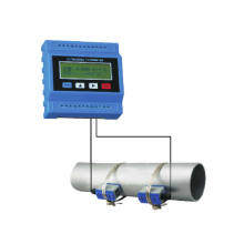 medidor de flujo de agua Ultrasonic Type With Clamp On Flow Sensors tm-1 ts-2